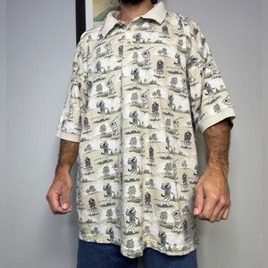 Vintage BIG DOGS Golfing Dogs OAP Golf Polo Shirt Men’s 4X